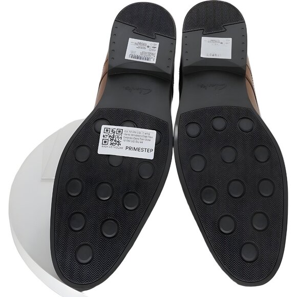 Clarks Dark Tan Cap-Toe Oxfords Men's Shoes Size 10.5M US EU 44 - Picture 6 of 6